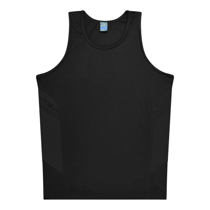 Kids Tasman Singlet Black