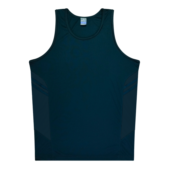 Mens Tasman Singlet Navy Blue