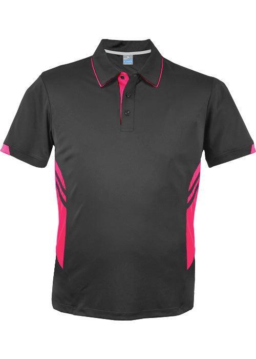 Mens Tasman Polo Slate/Neon Pink - Nordic Sport Australia Pty Ltd
