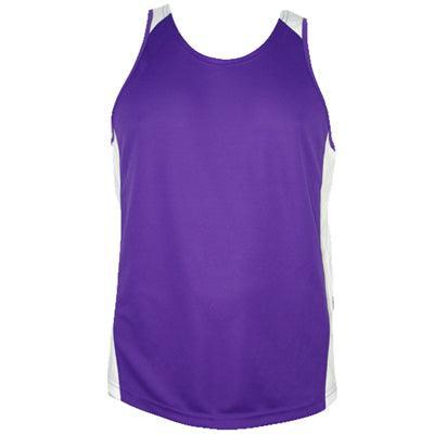 Mens Premier Singlet Purple/White - Nordic Sport Australia Pty Ltd
