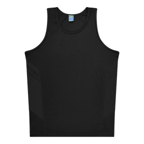 Kids Tasman Singlet Black
