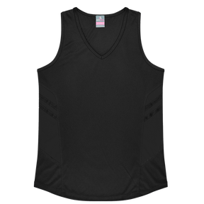 Ladies Tasman Singlet Black