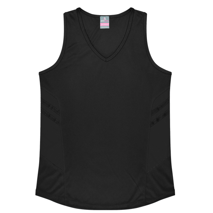 Ladies Tasman Singlet Black