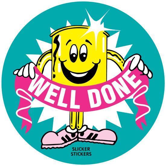 "Well Done" Stickers (x50) - Nordic Sport Australia Pty Ltd