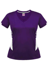Ladies Tasman Tee Purple/White - Nordic Sport Australia Pty Ltd