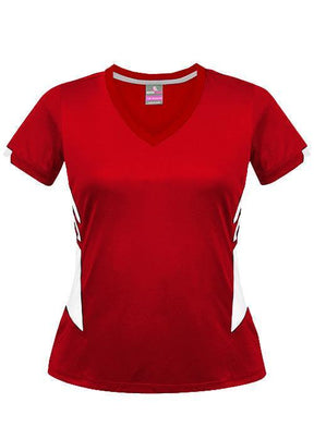 Ladies Tasman Tee Red/White - Nordic Sport Australia Pty Ltd