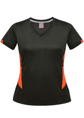 Ladies Tasman Tee Slate/Neon Orange - Nordic Sport Australia Pty Ltd