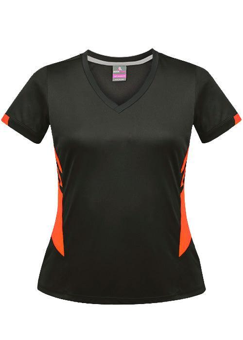 Ladies Tasman Tee Slate/Neon Orange - Nordic Sport Australia Pty Ltd