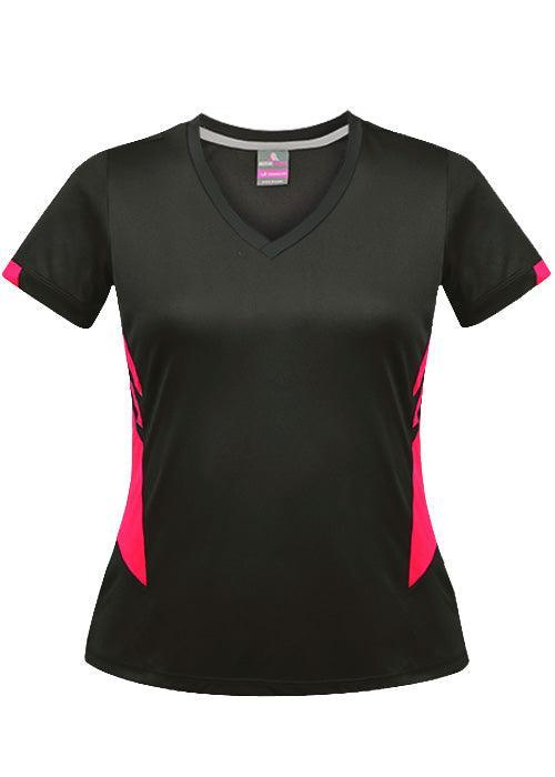 Ladies Tasman Tee Slate/Neon Pink - Nordic Sport Australia Pty Ltd