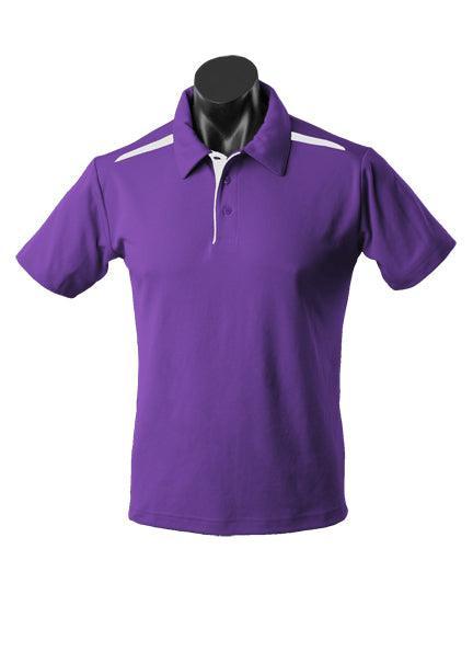 Mens Paterson Polo Purple/White - Nordic Sport Australia