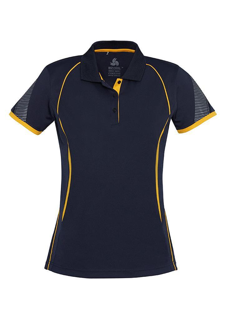 Ladies Razor Polo Navy/Gold - Nordic Sport Australia Pty Ltd