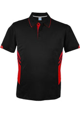 Mens Tasman Polo Black/Red - Nordic Sport Australia Pty Ltd