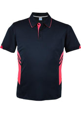 Mens Tasman Polo Navy/Neon Pink - Nordic Sport Australia Pty Ltd