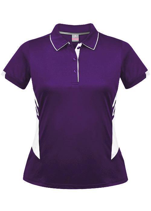Ladies Tasman Polo Purple/White - Nordic Sport Australia Pty Ltd