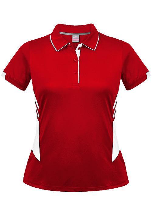 Ladies Tasman Polo Red/White - Nordic Sport Australia Pty Ltd