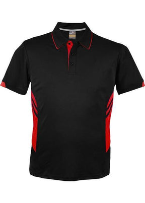Kids Tasman Polo Black/Red - Nordic Sport Australia Pty Ltd