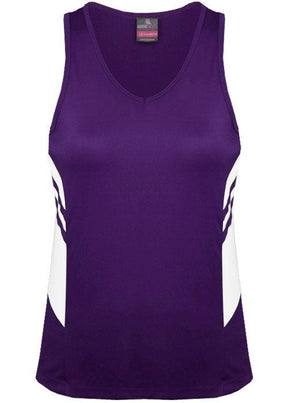 Ladies Tasman Singlet Purple/White - Nordic Sport Australia Pty Ltd