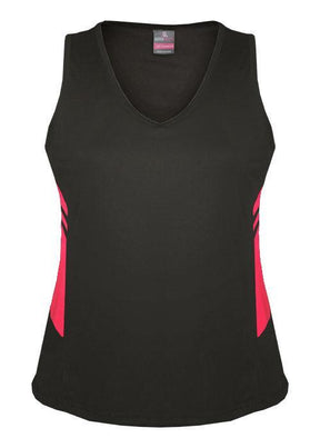 Ladies Tasman Singlet Slate/Neon Pink - Nordic Sport Australia Pty Ltd