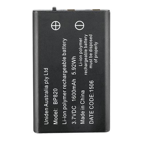 Uniden BP820 Li-Ion 1600mAh Battery Pack - Nordic Sport Australia Pty Ltd