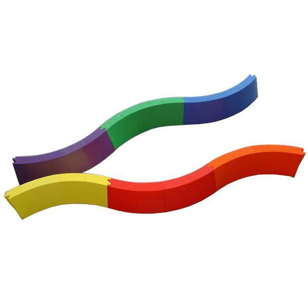 Curved PVC Balance Beam (12 sections) - Nordic Sport Australia Pty Ltd
