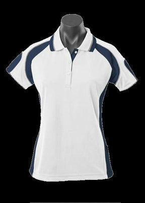 Ladies Murray Polo White/Navy - Nordic Sport Australia Pty Ltd