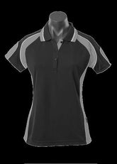Ladies Murray Polo Black/Ashe - Nordic Sport Australia Pty Ltd