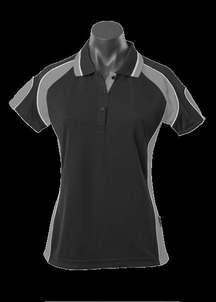 Ladies Murray Polo Black/Ashe - Nordic Sport Australia Pty Ltd
