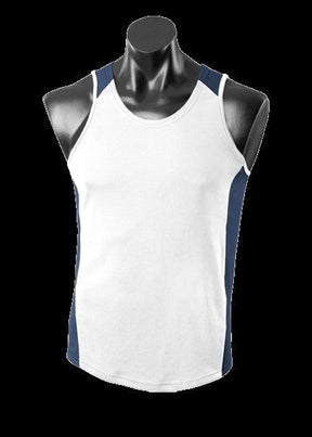 Kids Premier Singlet White/Navy - Nordic Sport Australia Pty Ltd