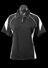Ladies Premier Polo Black/White - Nordic Sport Australia Pty Ltd