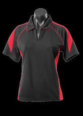 Ladies Premier Polo Black/Red