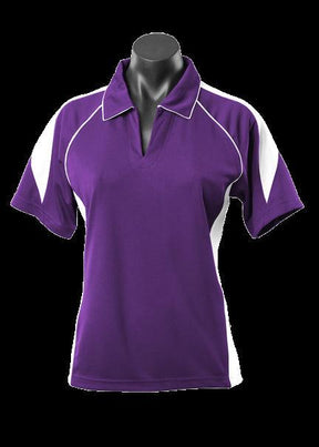 Ladies Premier Polo Purple/White