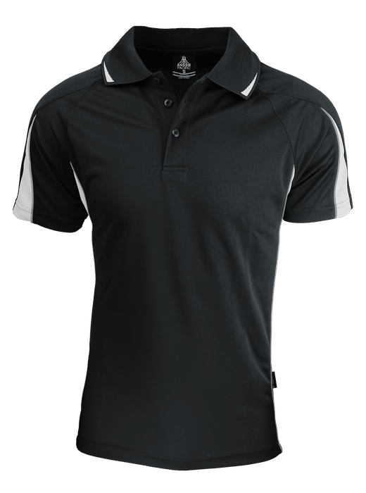 Mens Eureka Polo Black/White - Nordic Sport Australia Pty Ltd