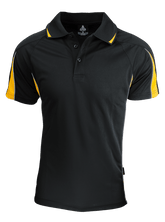 Mens Eureka Polo Black/Gold - Nordic Sport Australia Pty Ltd