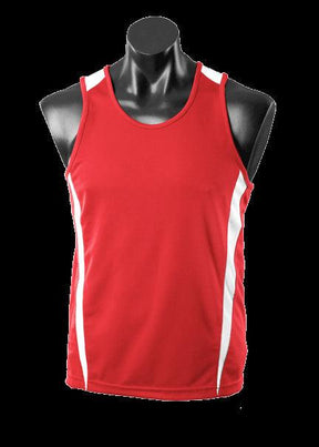 Mens Eureka Singlet Red/White - Nordic Sport Australia Pty Ltd