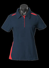 Ladies Paterson Polo Navy/Red - Nordic Sport Australia Pty Ltd