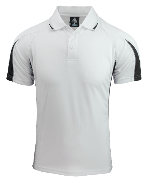 Mens Eureka Polo White/Black - Nordic Sport Australia Pty Ltd