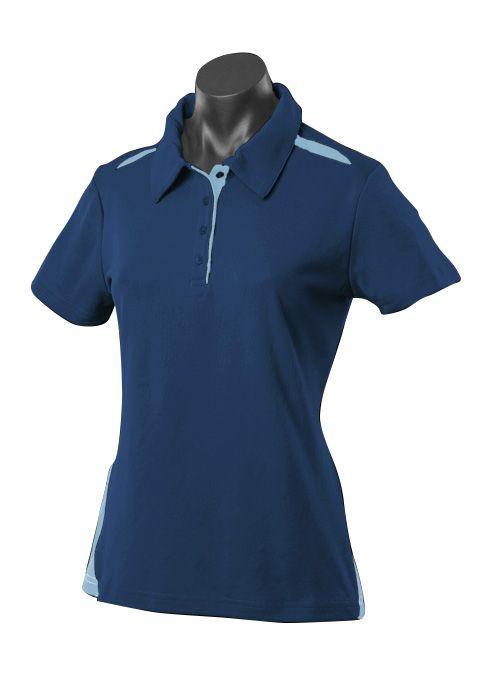 Ladies Paterson Polo Navy/Sky - Nordic Sport Australia Pty Ltd