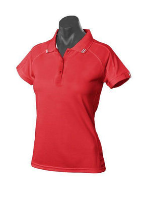 Ladies Flinders Polo Red/White - Nordic Sport Australia Pty Ltd