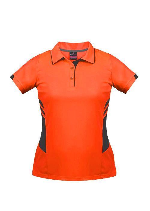 Ladies Tasman Polo Neon Orange/Black - Nordic Sport Australia Pty Ltd