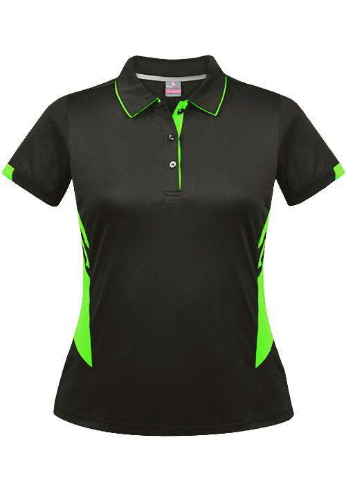 Ladies Tasman Polo Slate/Neon Green - Nordic Sport Australia Pty Ltd